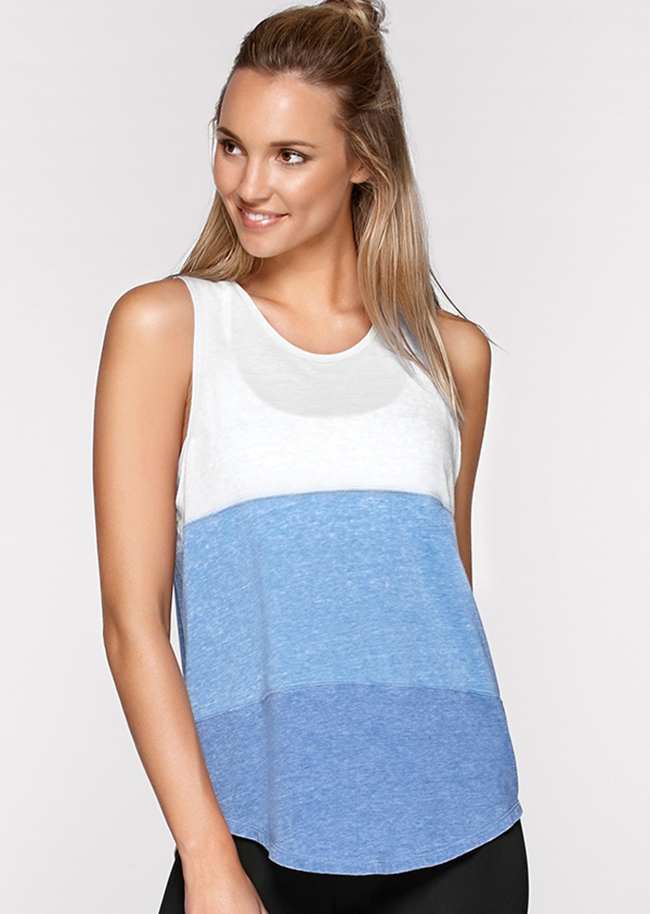 Lorna Jane Castaway Tank - Blue Multi