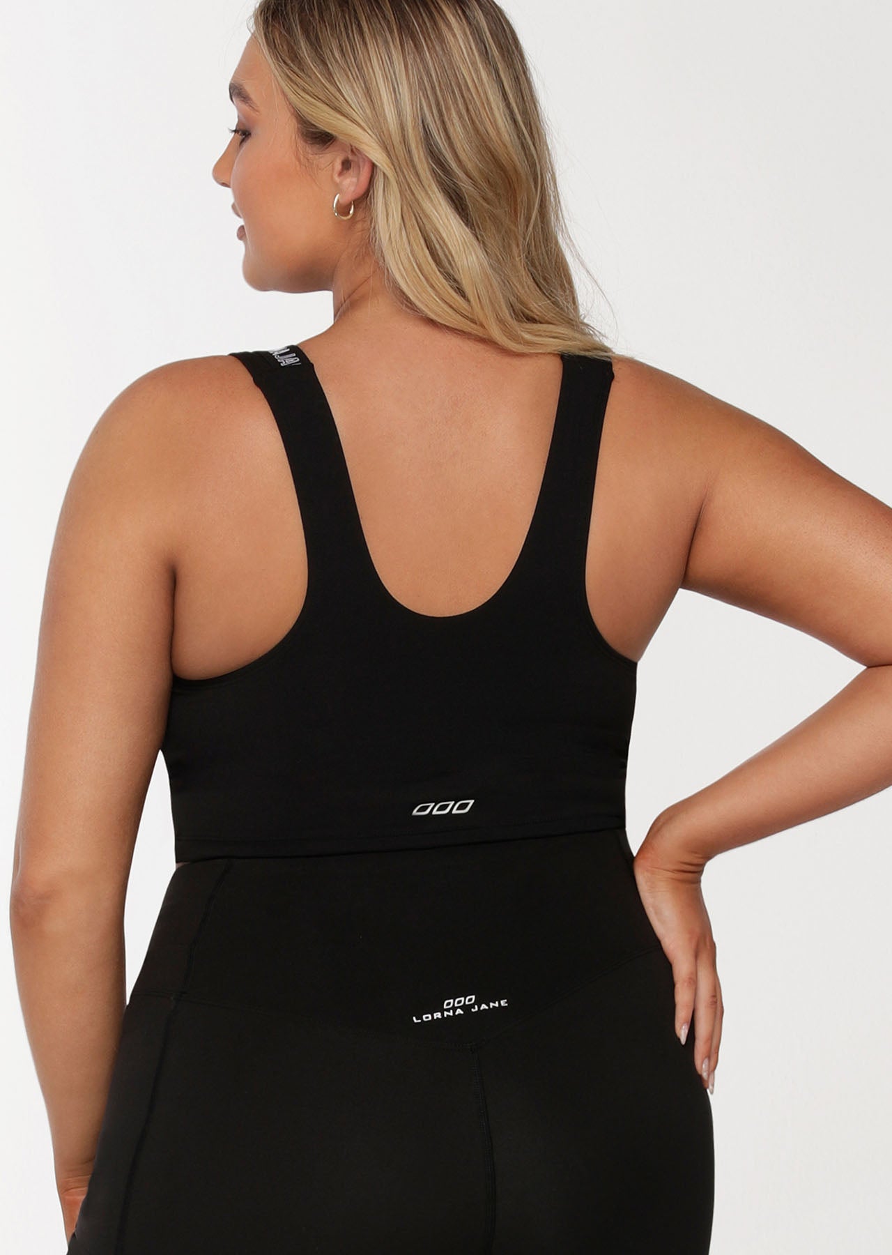 Lorna Jane Challenger Long Line Bra - Black