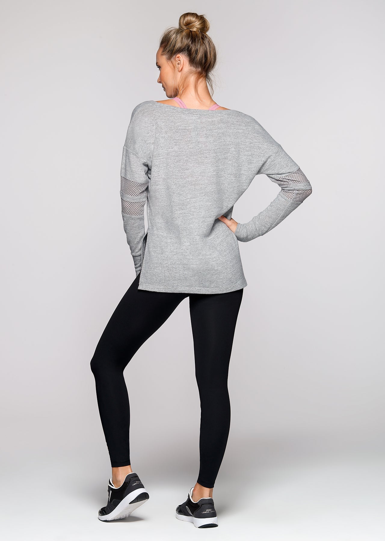 Lorna Jane Chaser L/Slv Top - Grey Marl