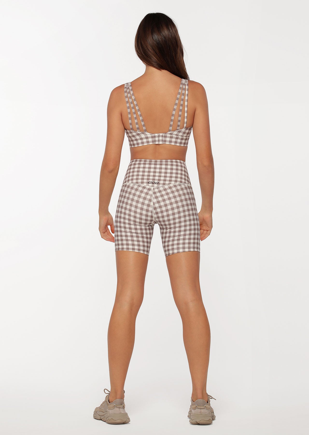 Lorna Jane Check Mate Sports Bra - Gingham Print
