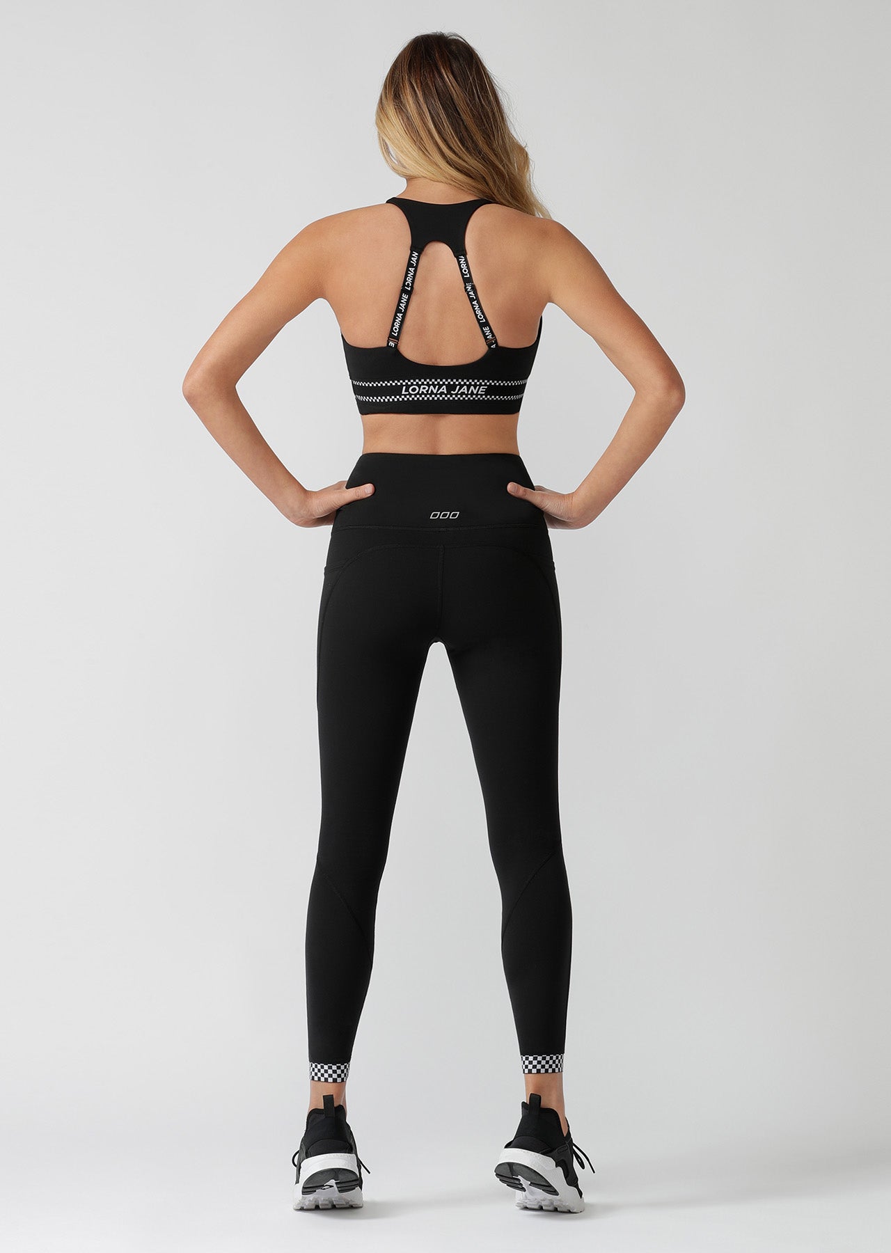 Lorna Jane Checked Out Full Length Leggings - Black