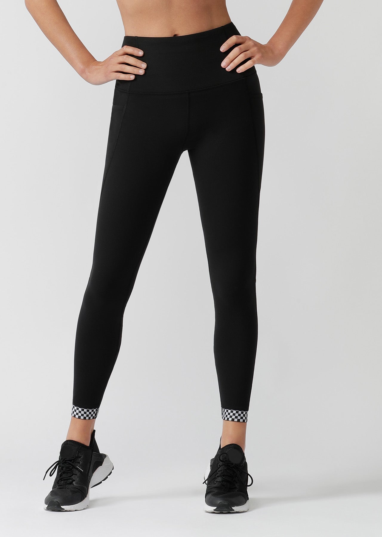 Lorna Jane Checked Out Full Length Leggings - Black