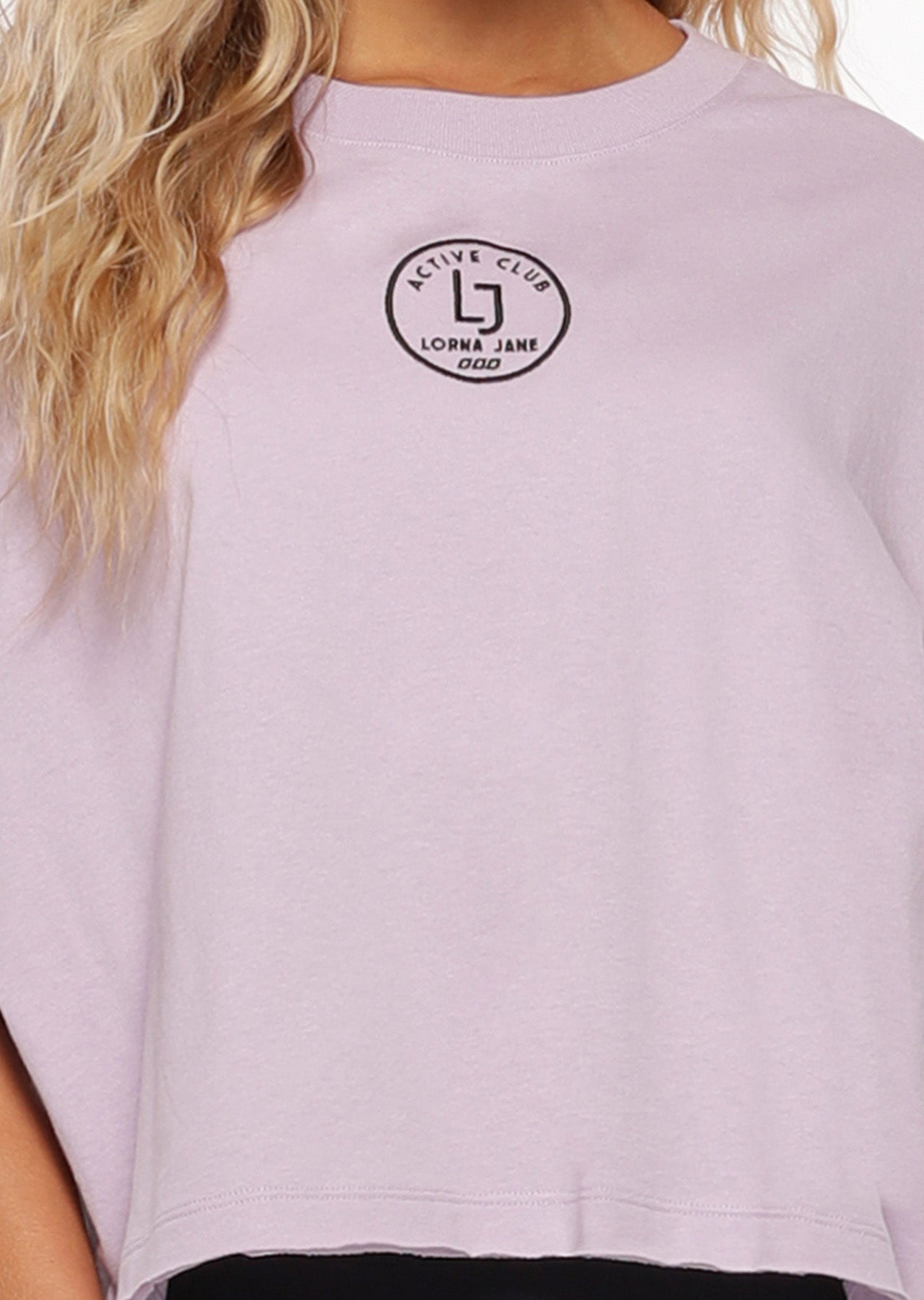 Lorna Jane Checked Out Tee - Dusty Lilac