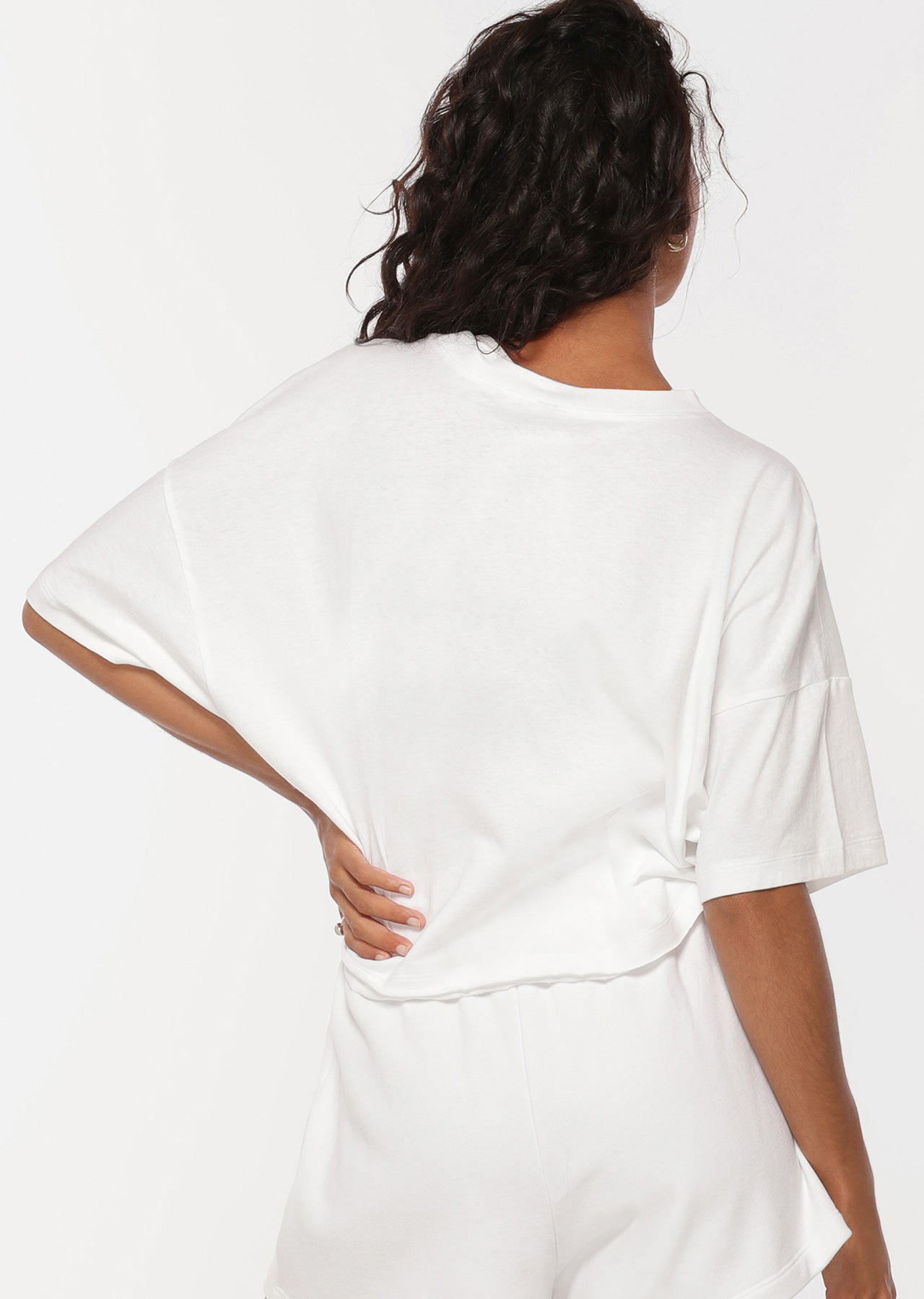 Lorna Jane Checked Out Tee - White