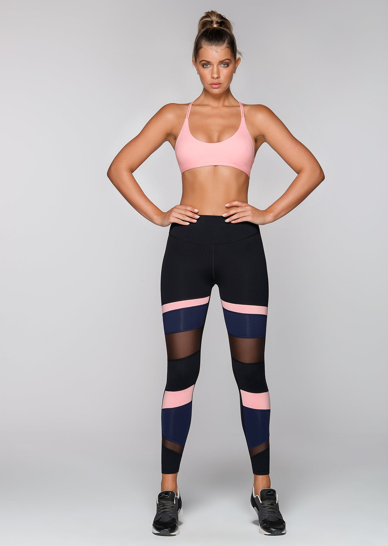 Lorna Jane Cherry Blossom Bralette - Blushed Pink