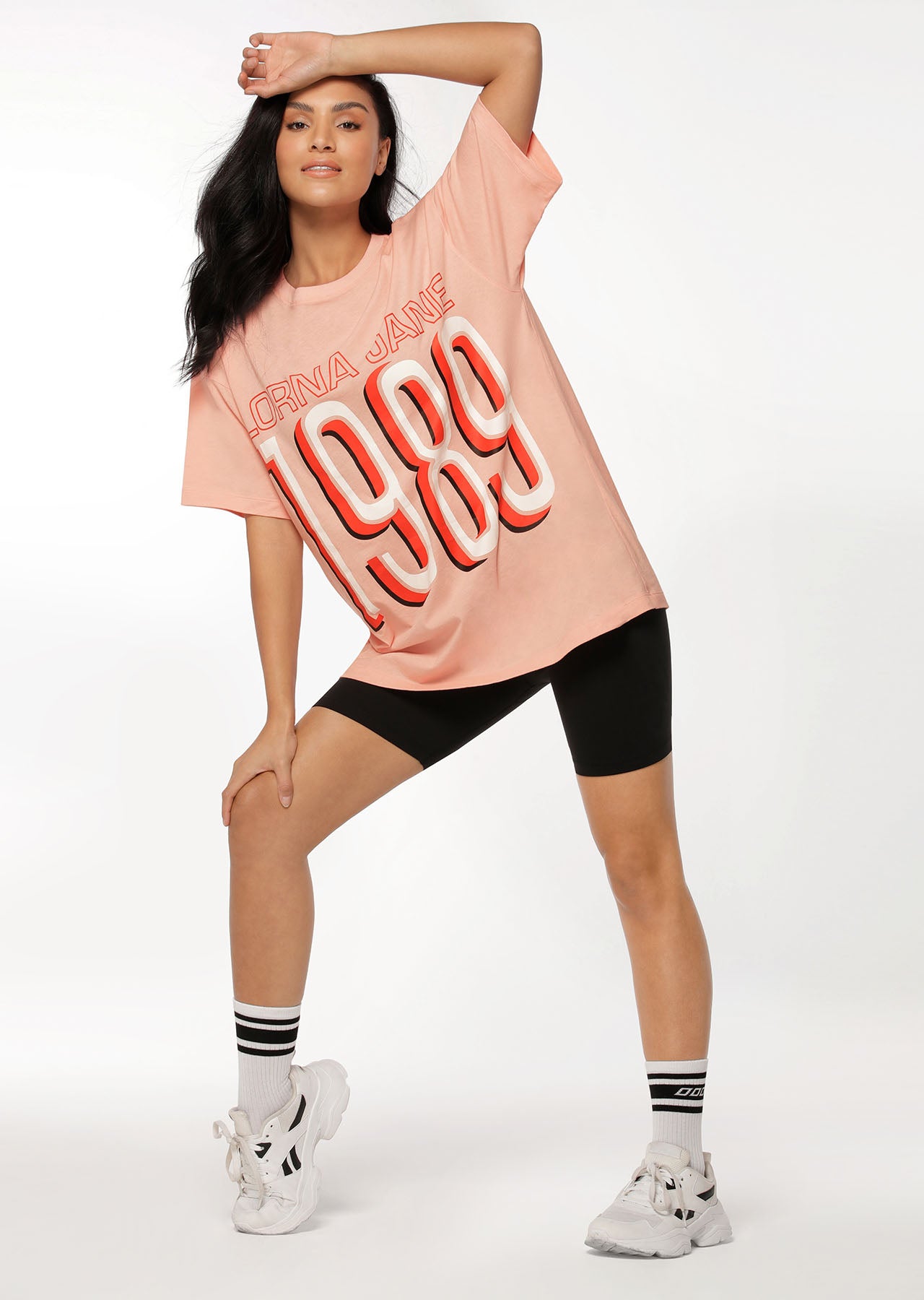 Lorna Jane Classic 1989 Oversized Tee - Ballerina