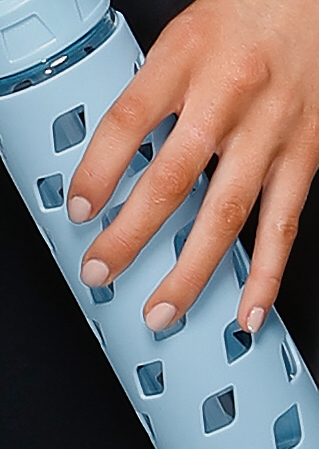 Lorna Jane Classic Glass Water Bottle - Blue Sky