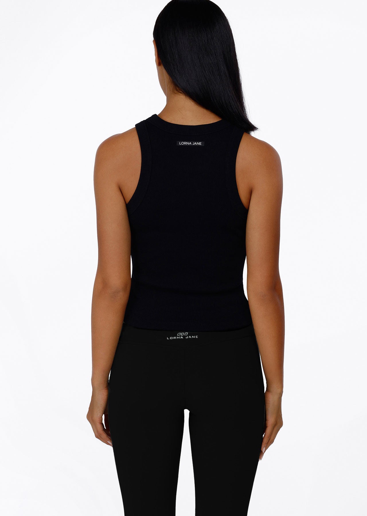 Lorna Jane Classic Ribbed Tank - Black