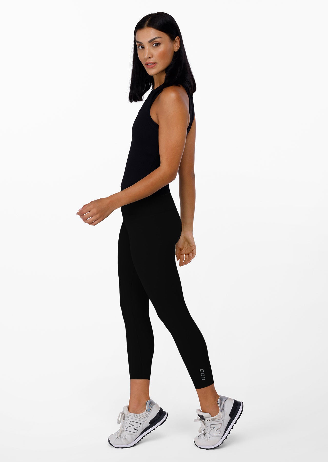 Lorna Jane Classic Ribbed Tank - Black