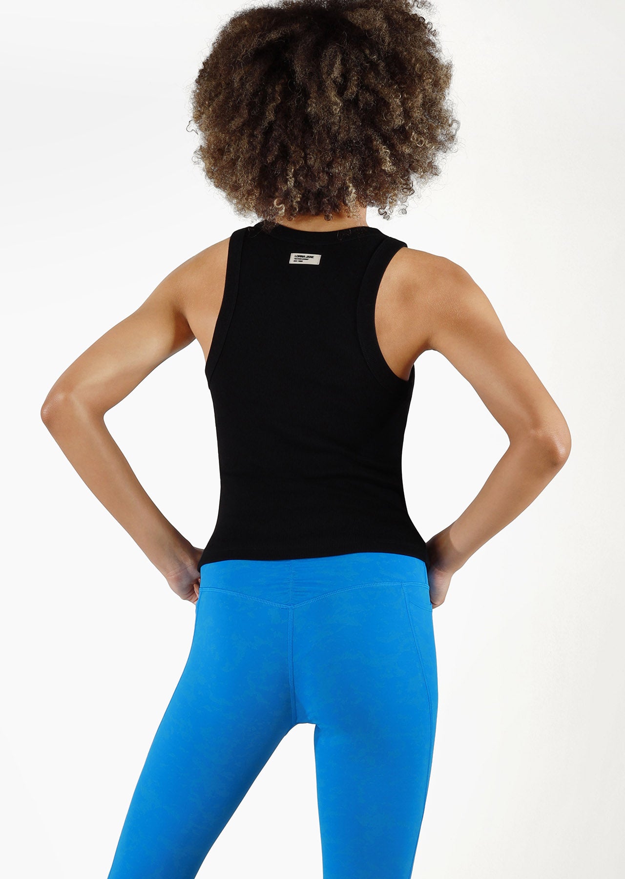 Lorna Jane Classic Ribbed Tank - Black