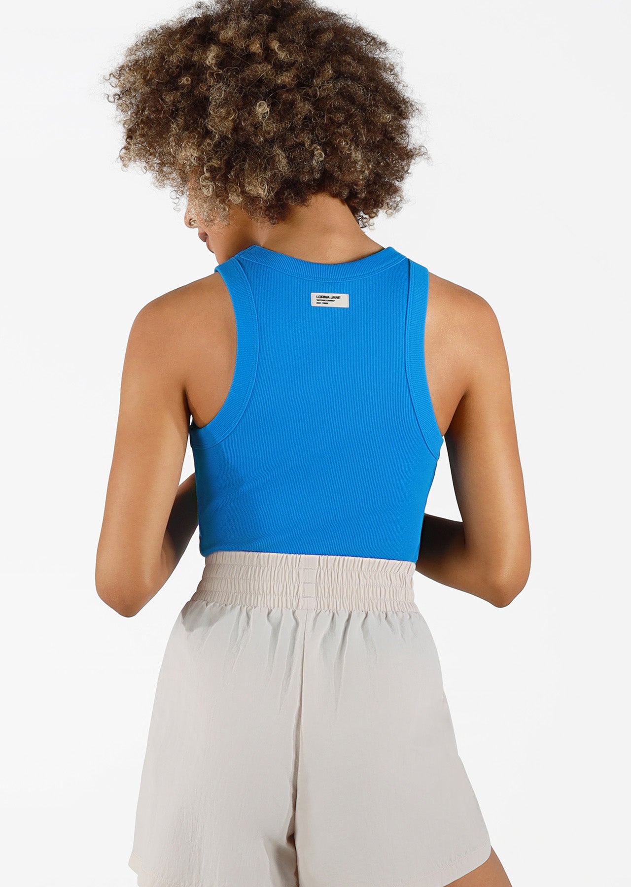 Lorna Jane Classic Ribbed Tank - Cornflower