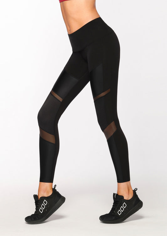 Lorna Jane Classic Shine Full Length Tight - Black