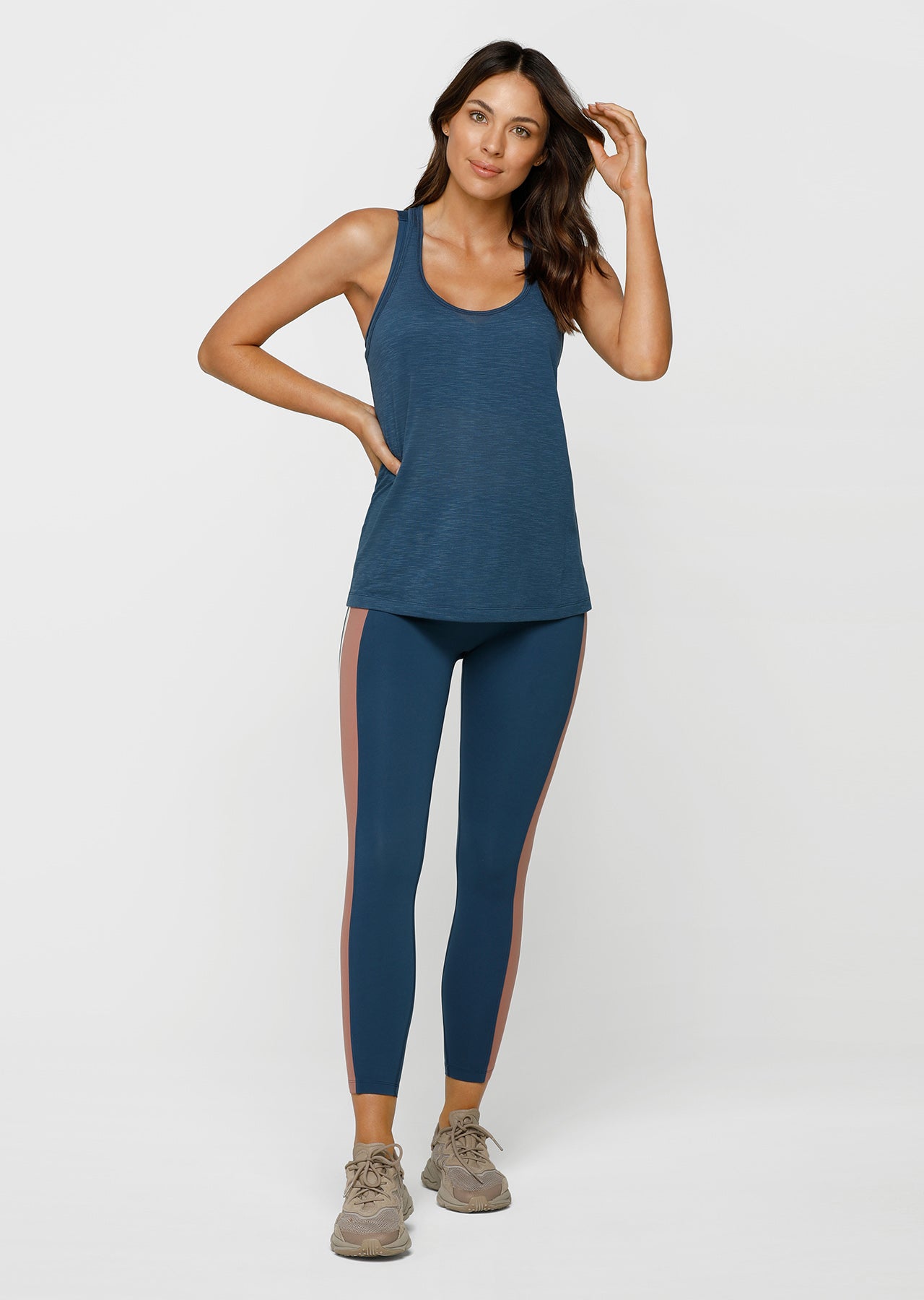 Lorna Jane Classic Slouchy Gym Tank - Pale Indigo