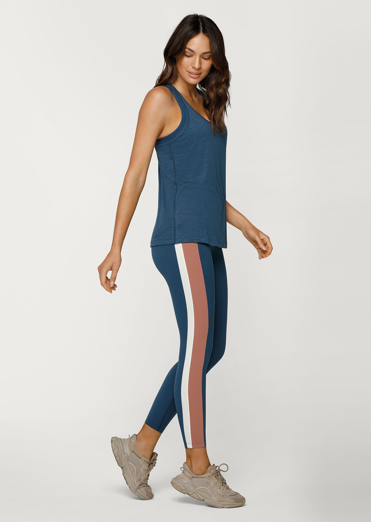 Lorna Jane Classic Slouchy Gym Tank - Pale Indigo