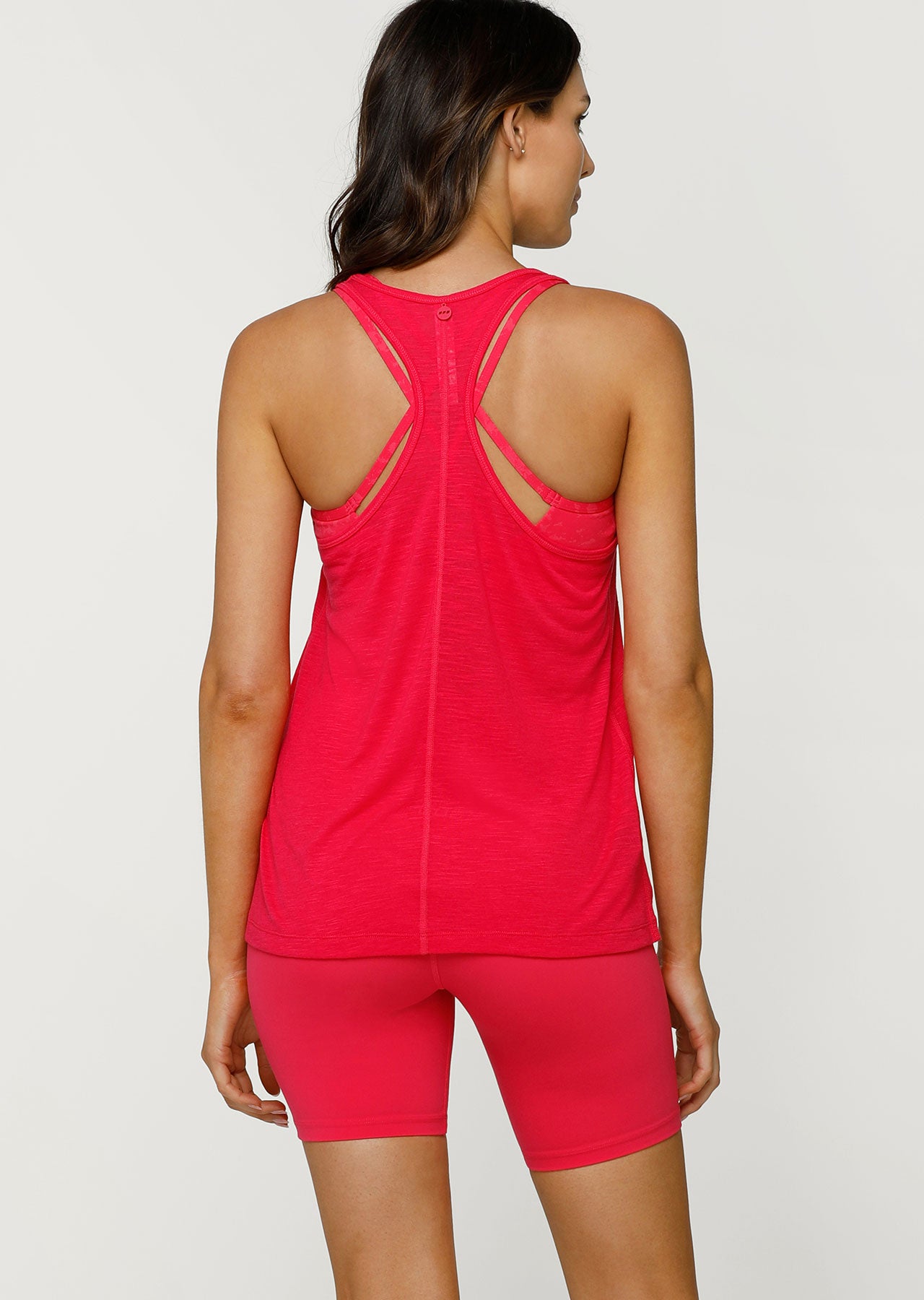 Lorna Jane Classic Slouchy Gym Tank - Neon Raspberry