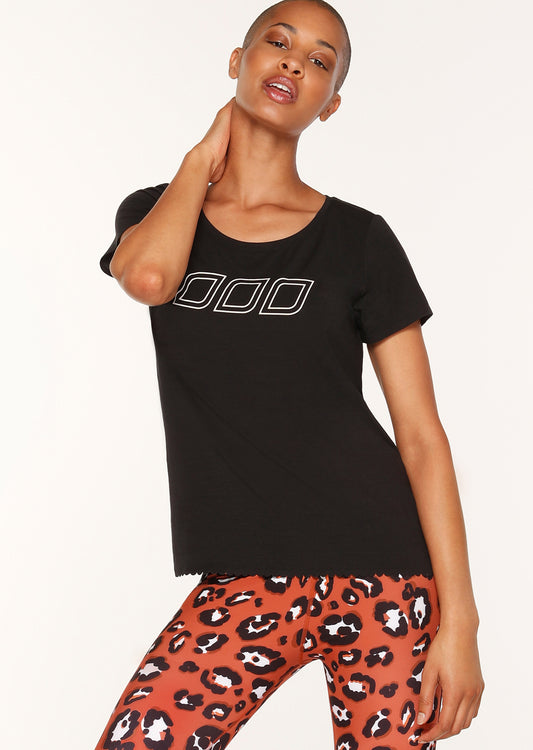 Lorna Jane Comfort Active Tee - Black
