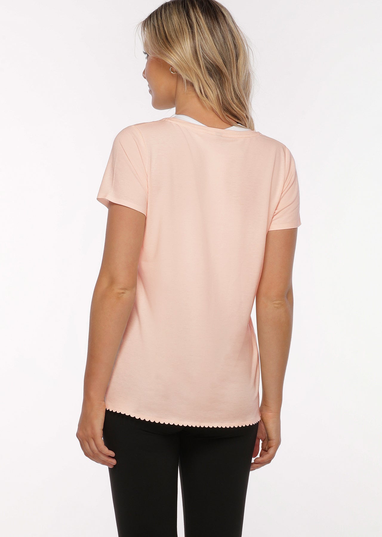Lorna Jane Comfort Active Tee - Dusty Pink