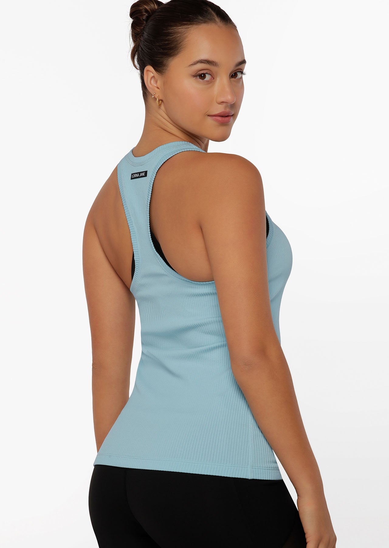 Lorna Jane Comfort Seamless Active Tank - Blue Sky