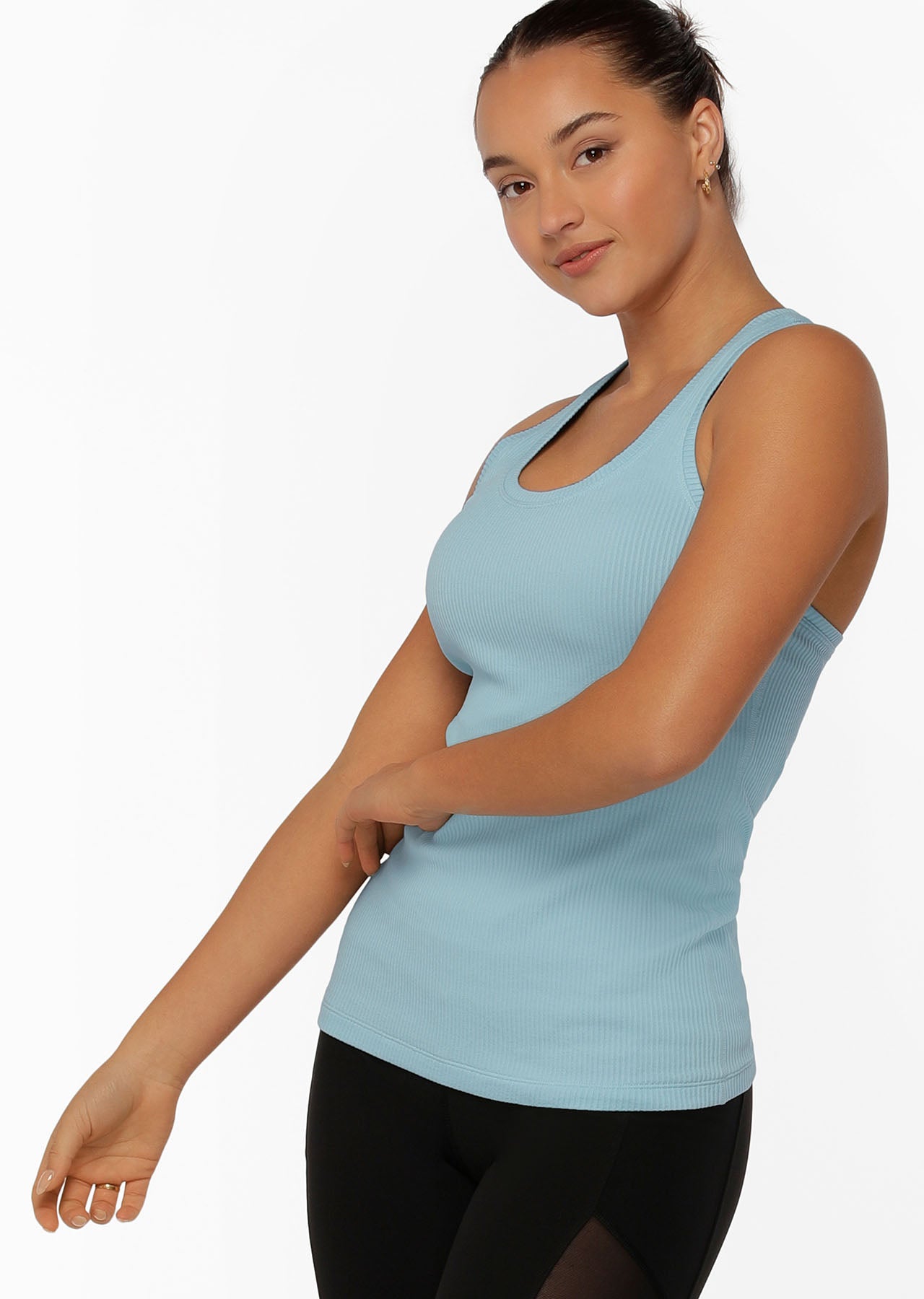 Lorna Jane Comfort Seamless Active Tank - Blue Sky