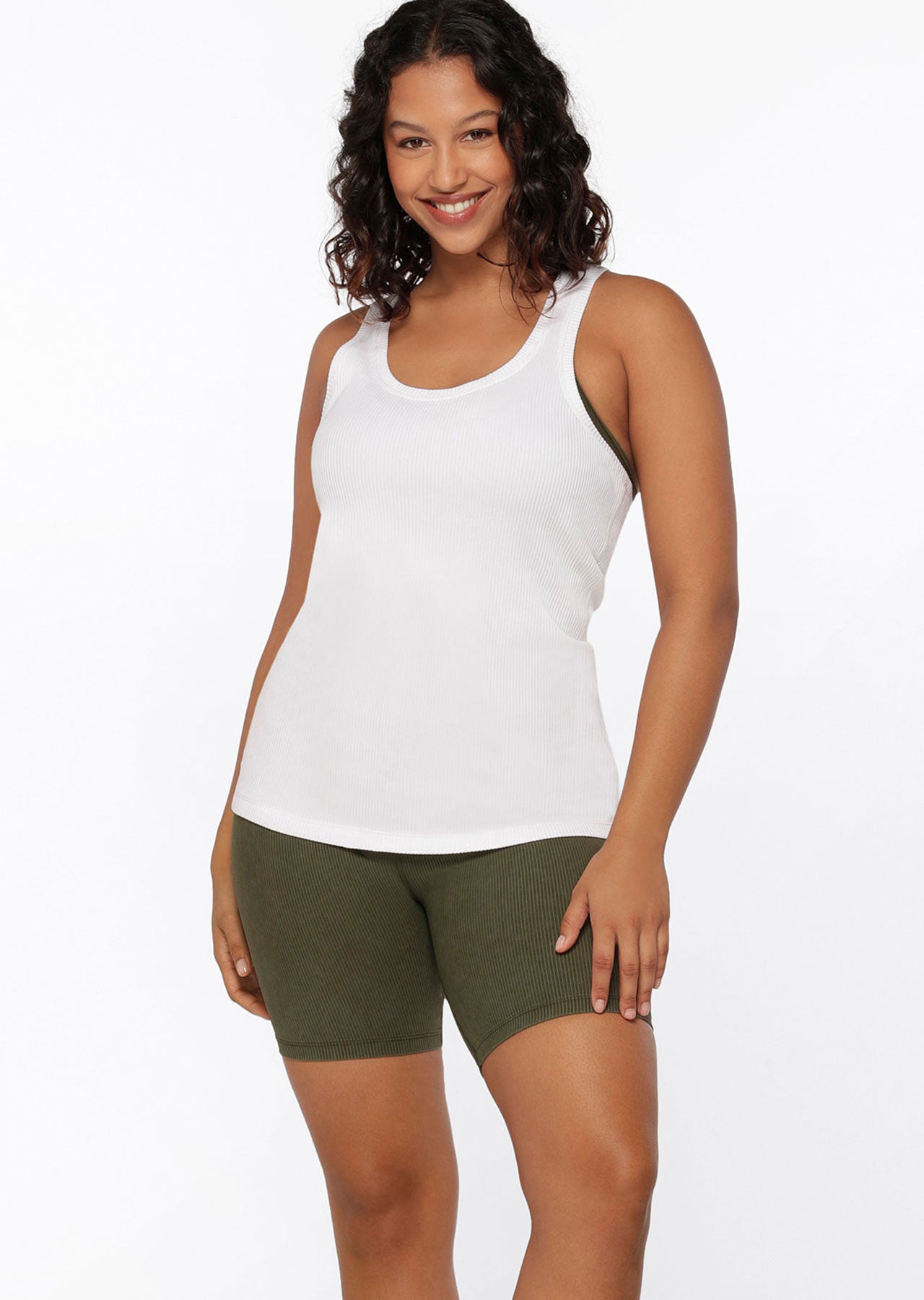 Lorna Jane Comfort Seamless Active Tank - White