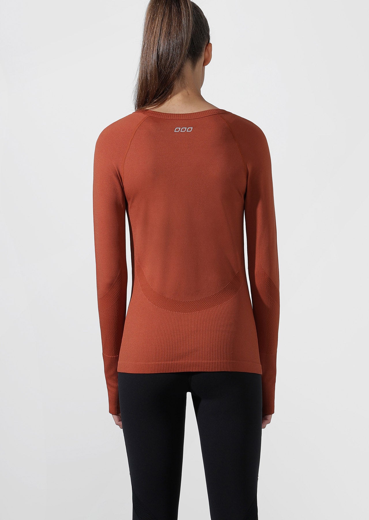 Lorna Jane Comfort Seamless Long Sleeve Top - RUST