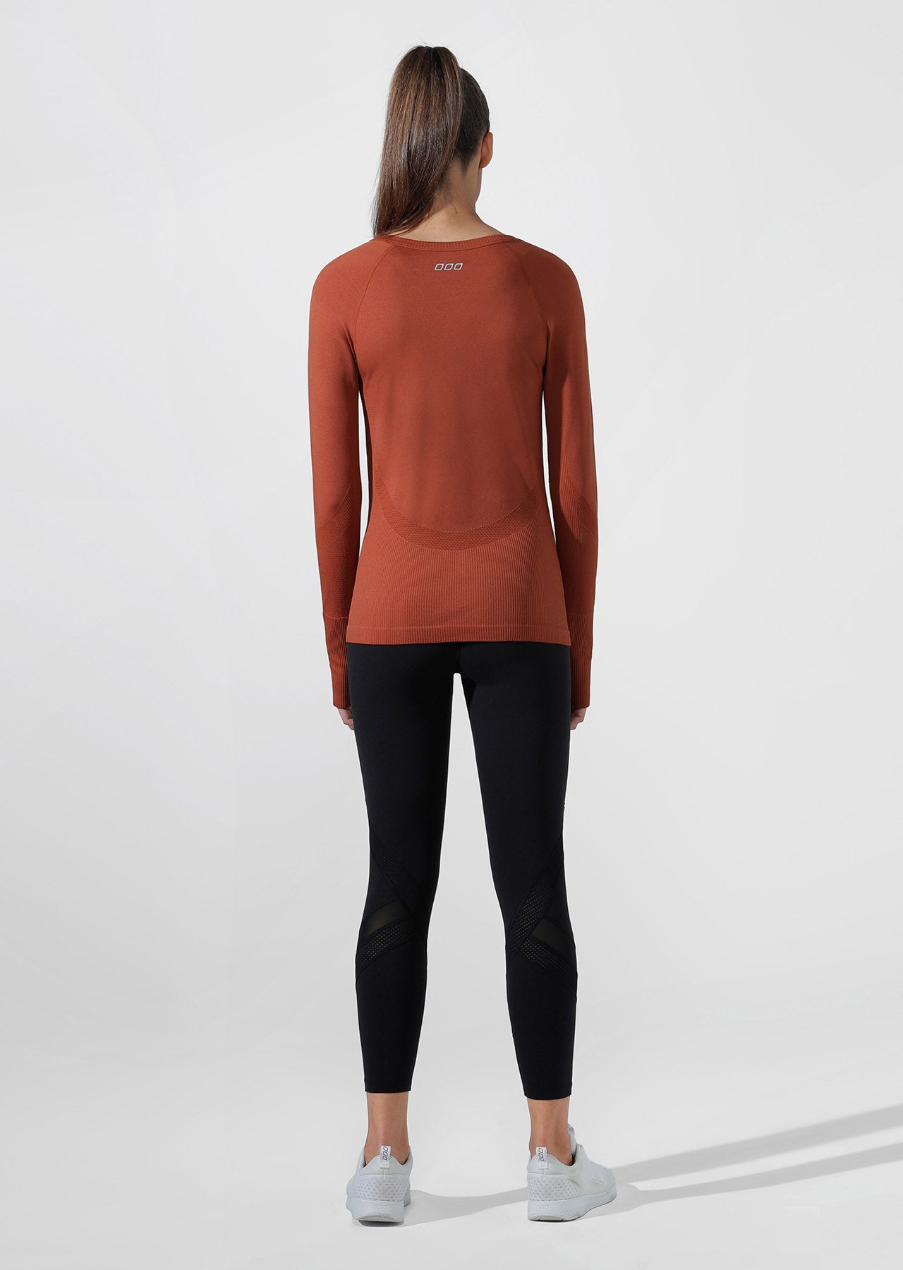 Lorna Jane Comfort Seamless Long Sleeve Top - RUST