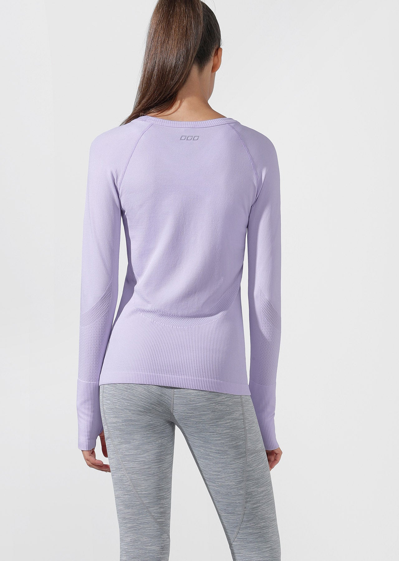 Lorna Jane Comfort Seamless Long Sleeve Top - Pale Violet