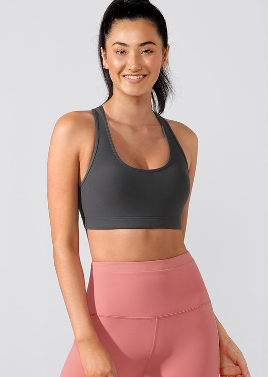 Lorna Jane Comfort Sports Bra - Titanium