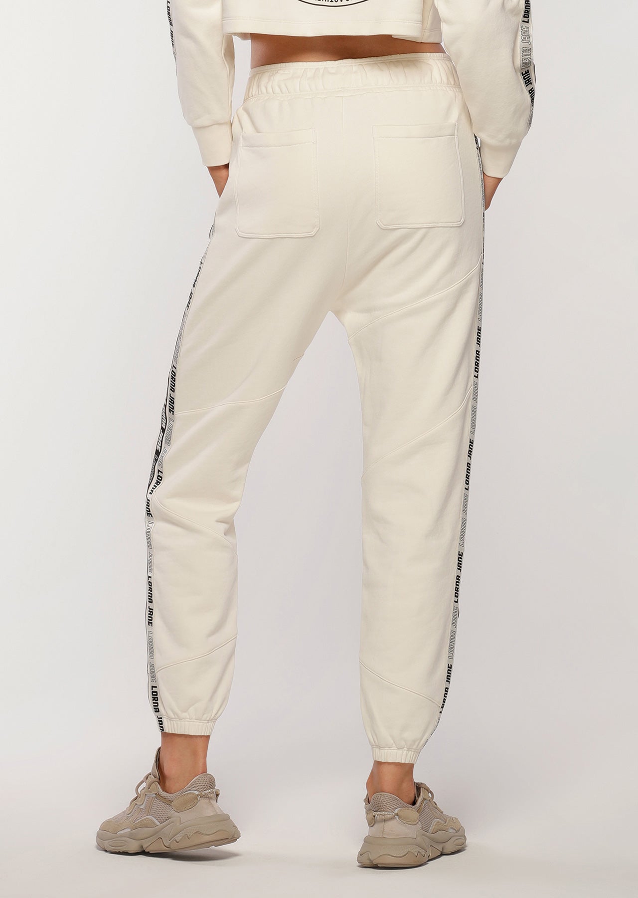 Lorna Jane Comfort Tracksuit Pants - Cream