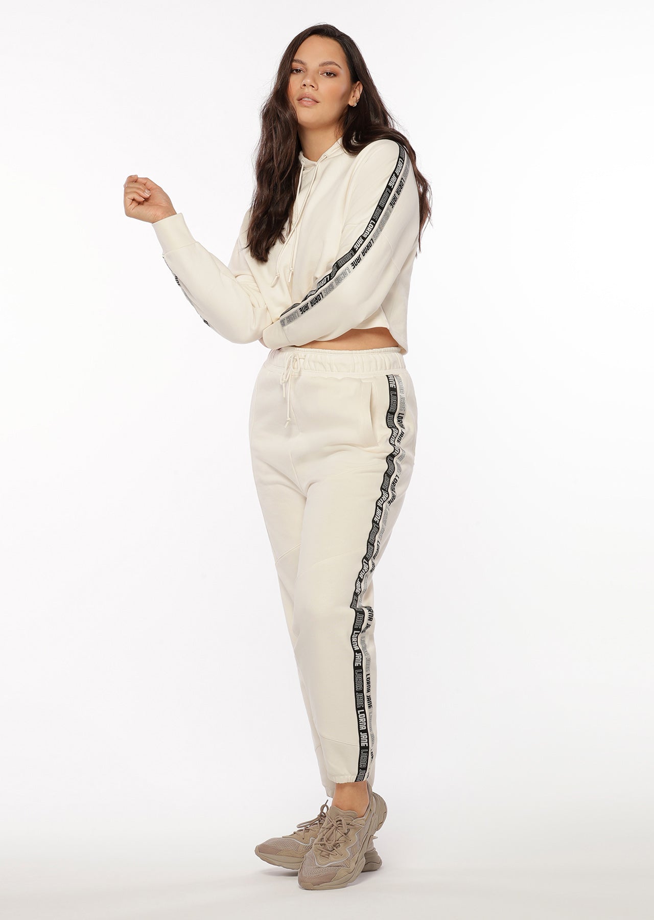 Lorna Jane Comfort Tracksuit Pants - Cream