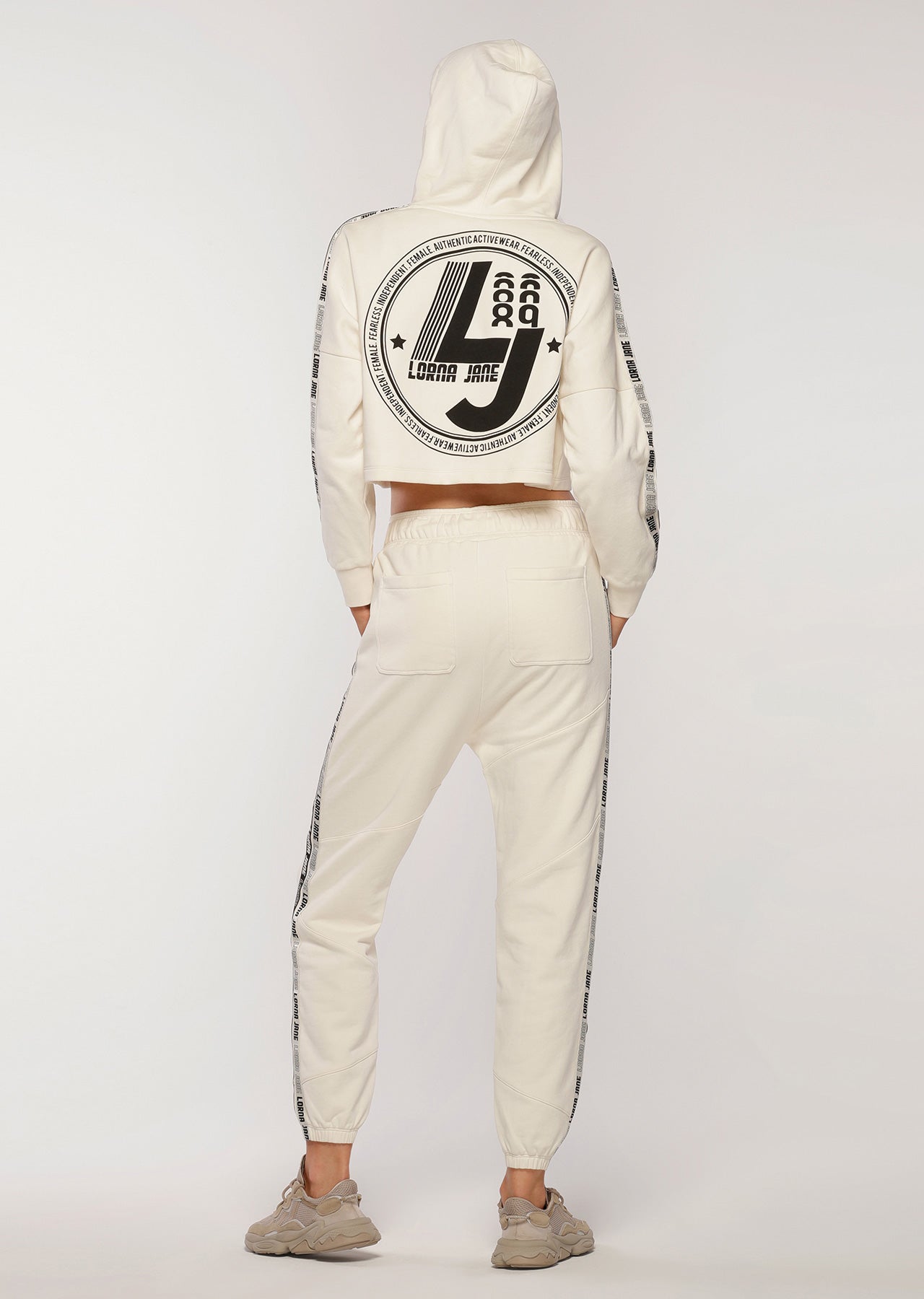 Lorna Jane Comfort Tracksuit Pants - Cream