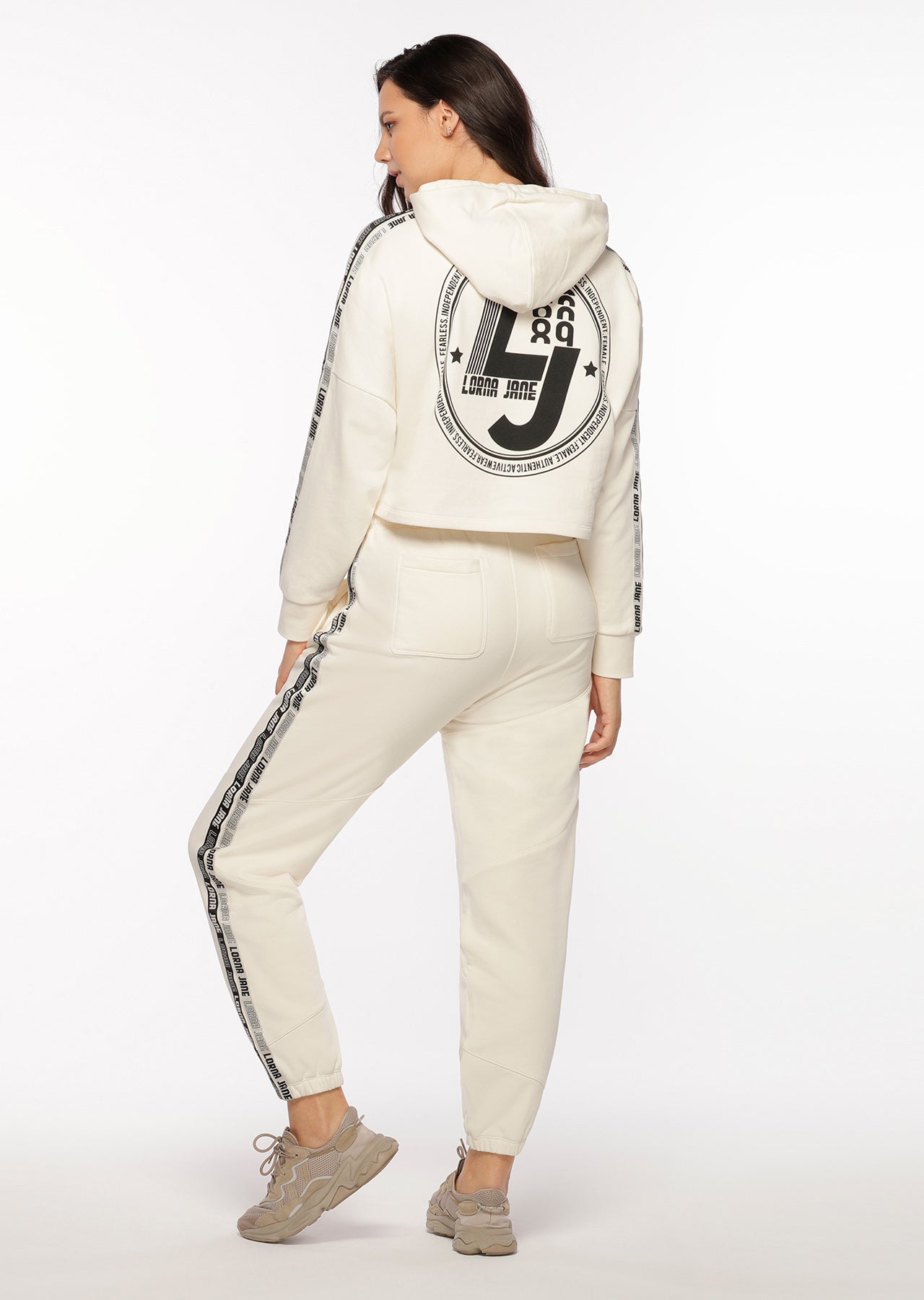 Lorna Jane Comfort Tracksuit Pants - Cream