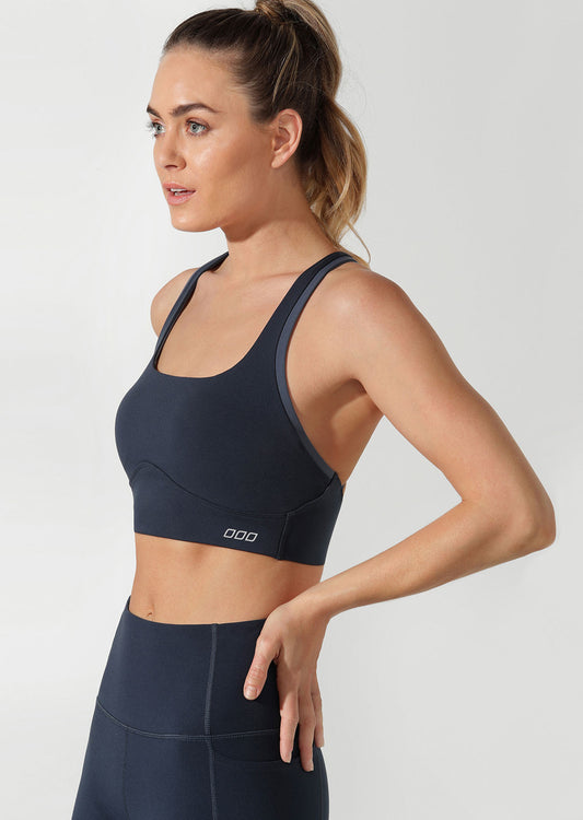 Lorna Jane Comfortable Support Sports Bra - Midnight Indigo