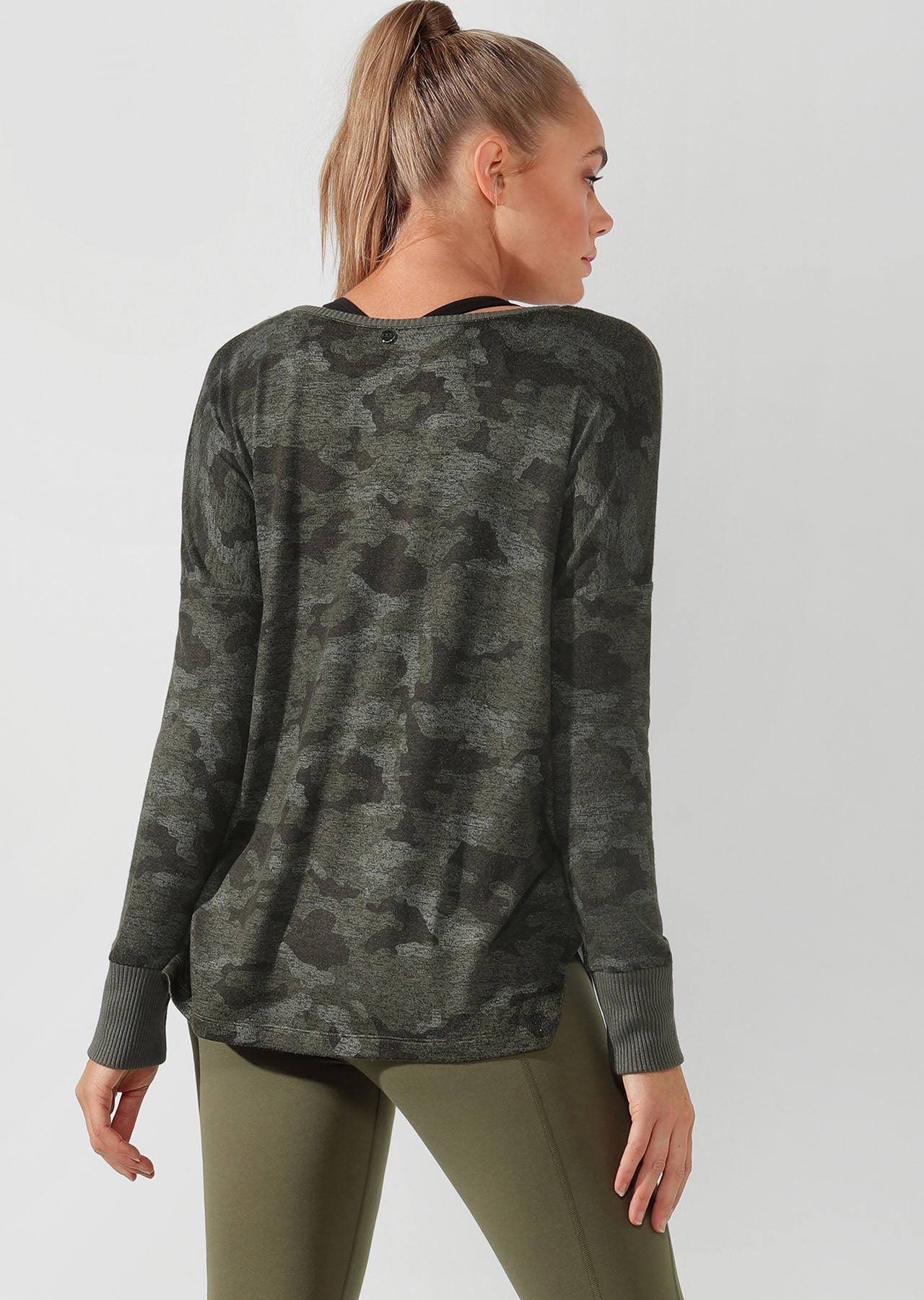 Lorna Jane Commando Long Sleeve Top - Camo Print