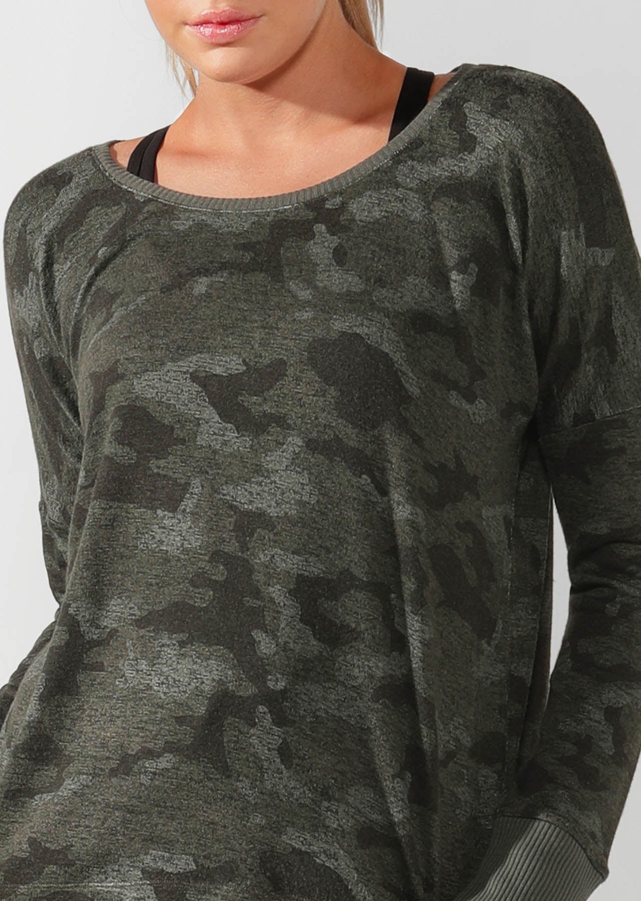 Lorna Jane Commando Long Sleeve Top - Camo Print