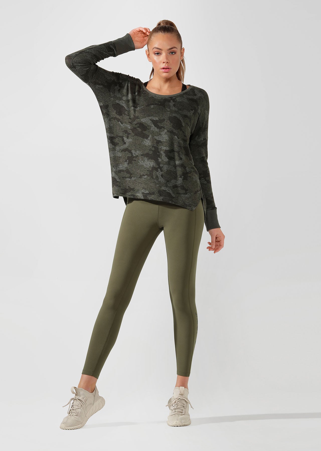 Lorna Jane Commando Long Sleeve Top - Camo Print