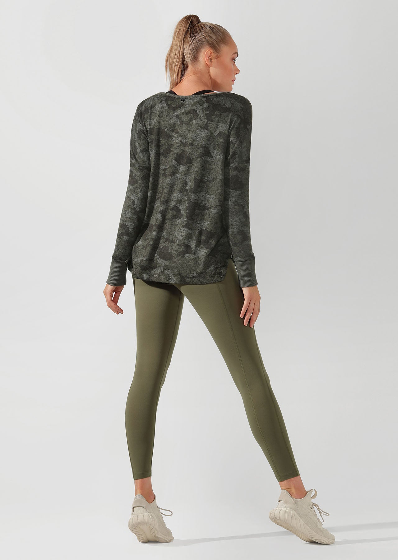Lorna Jane Commando Long Sleeve Top - Camo Print