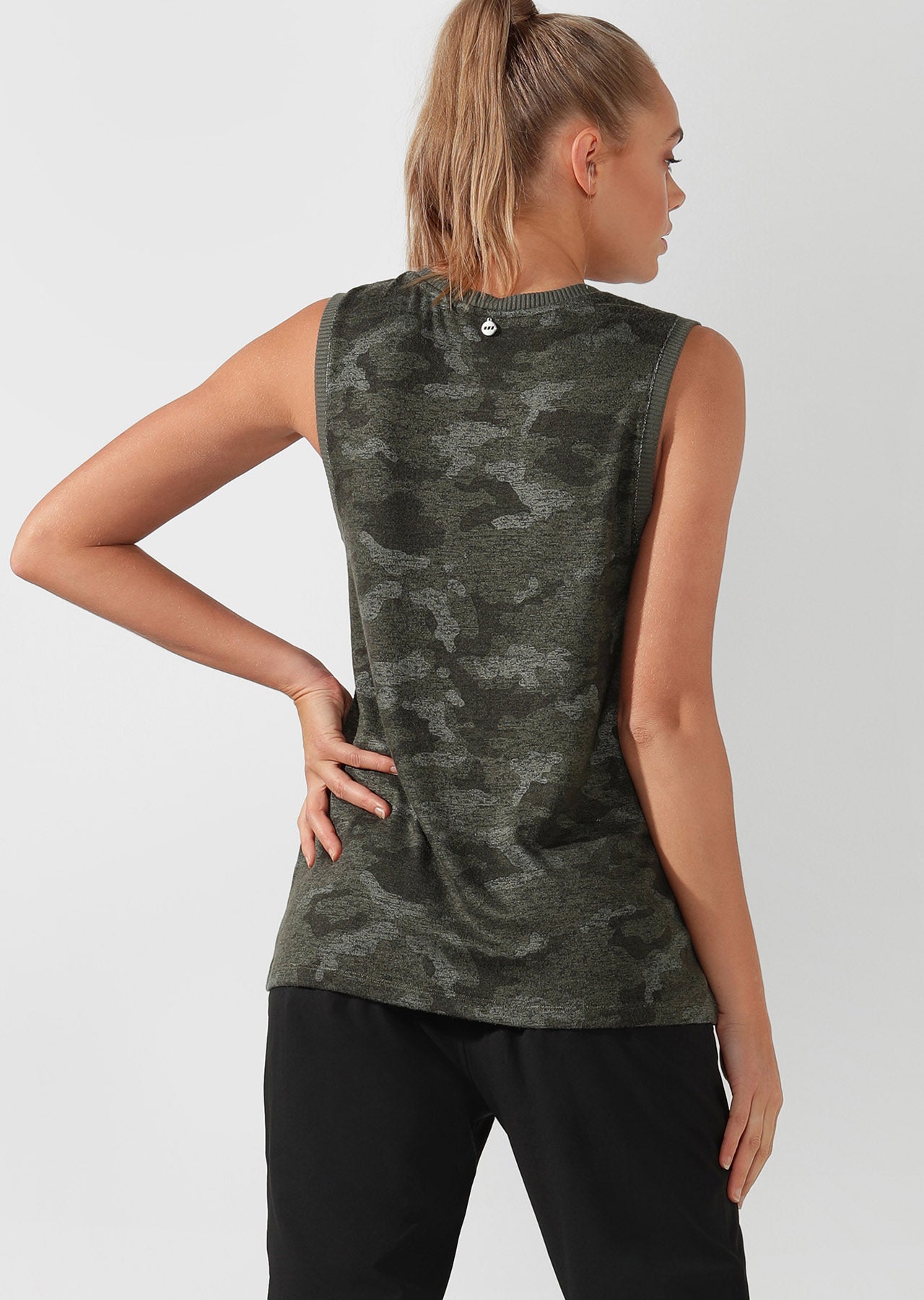Lorna Jane Commando Muscle Tank - Camo Print