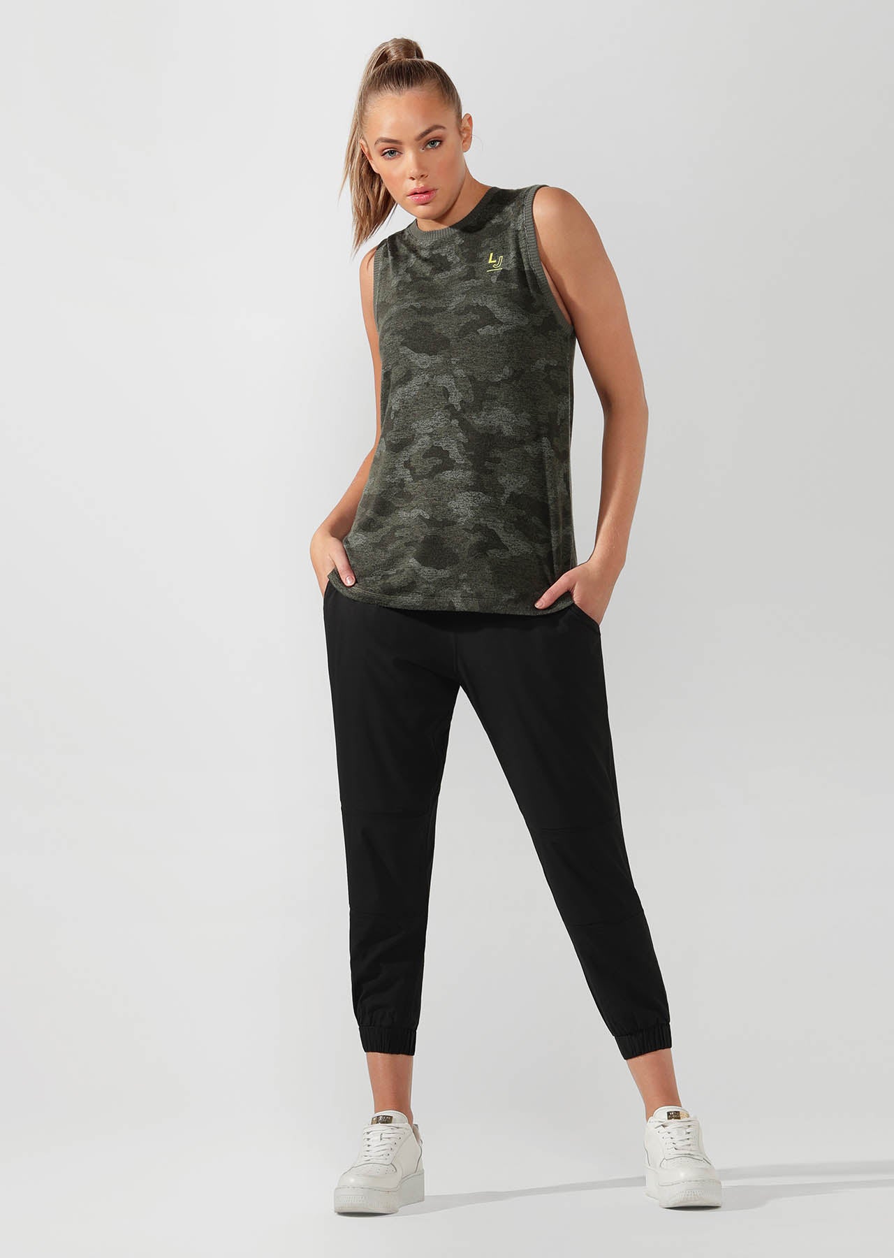 Lorna Jane Commando Muscle Tank - Camo Print