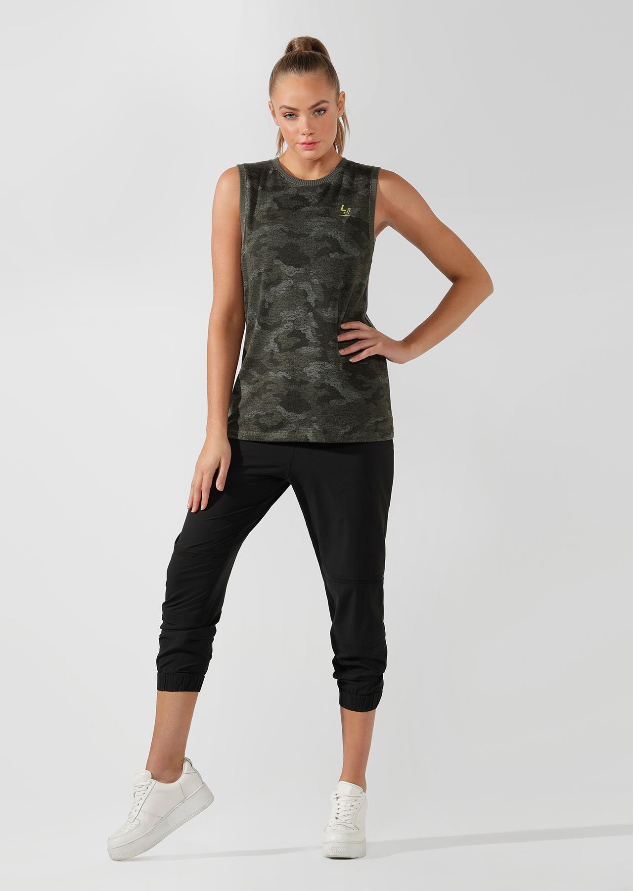 Lorna Jane Commando Muscle Tank - Camo Print