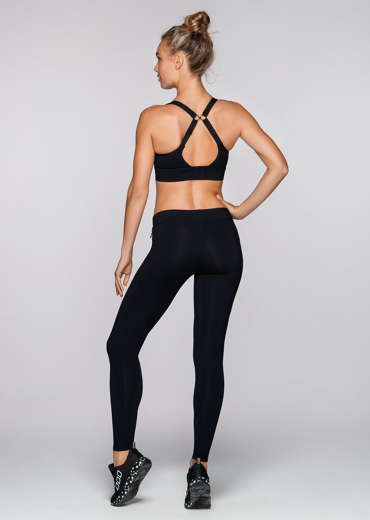 Lorna Jane Compress & Compact Sports Bra - Black