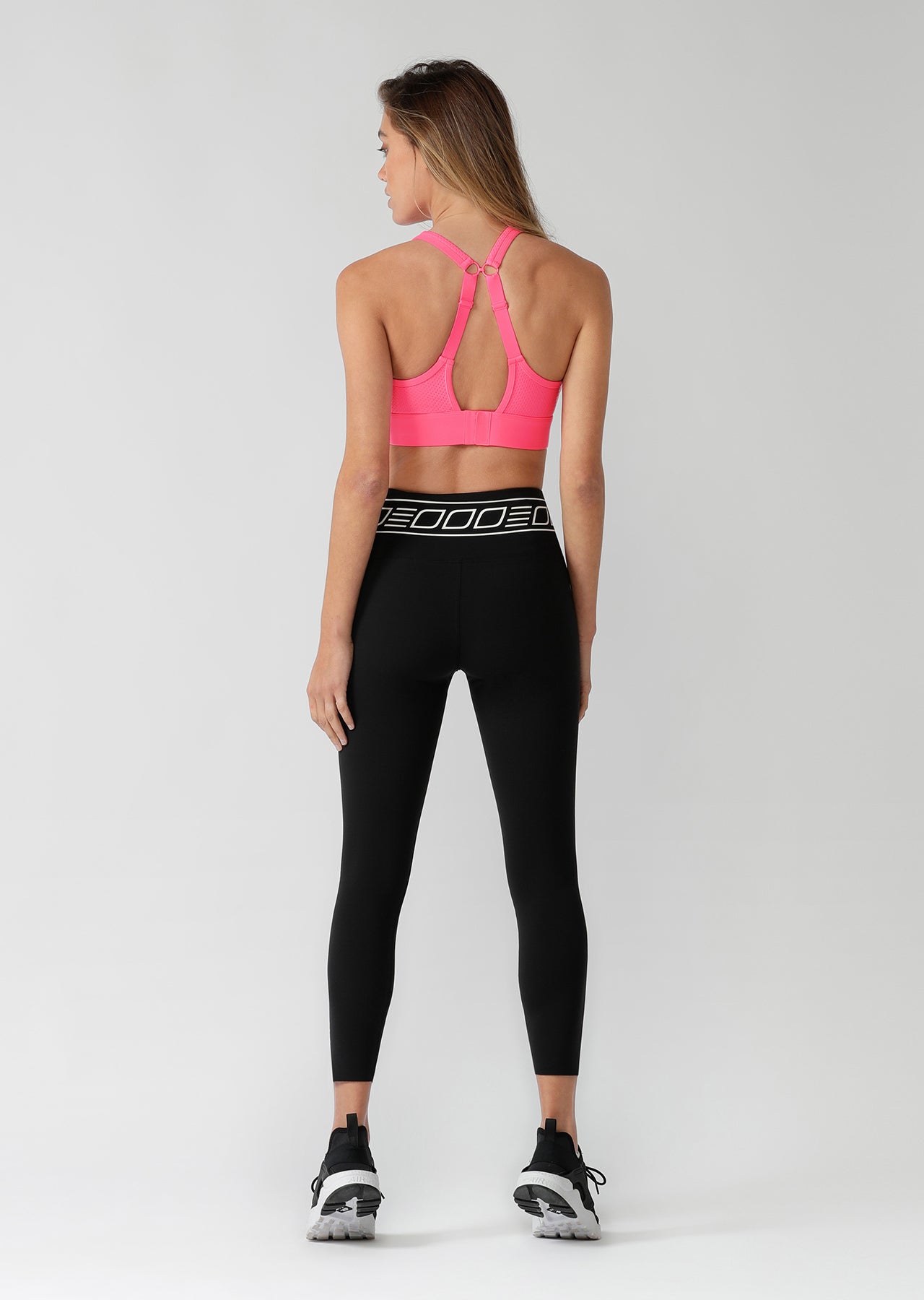 Lorna Jane Compress & Compact Sports Bra - Neon Pink