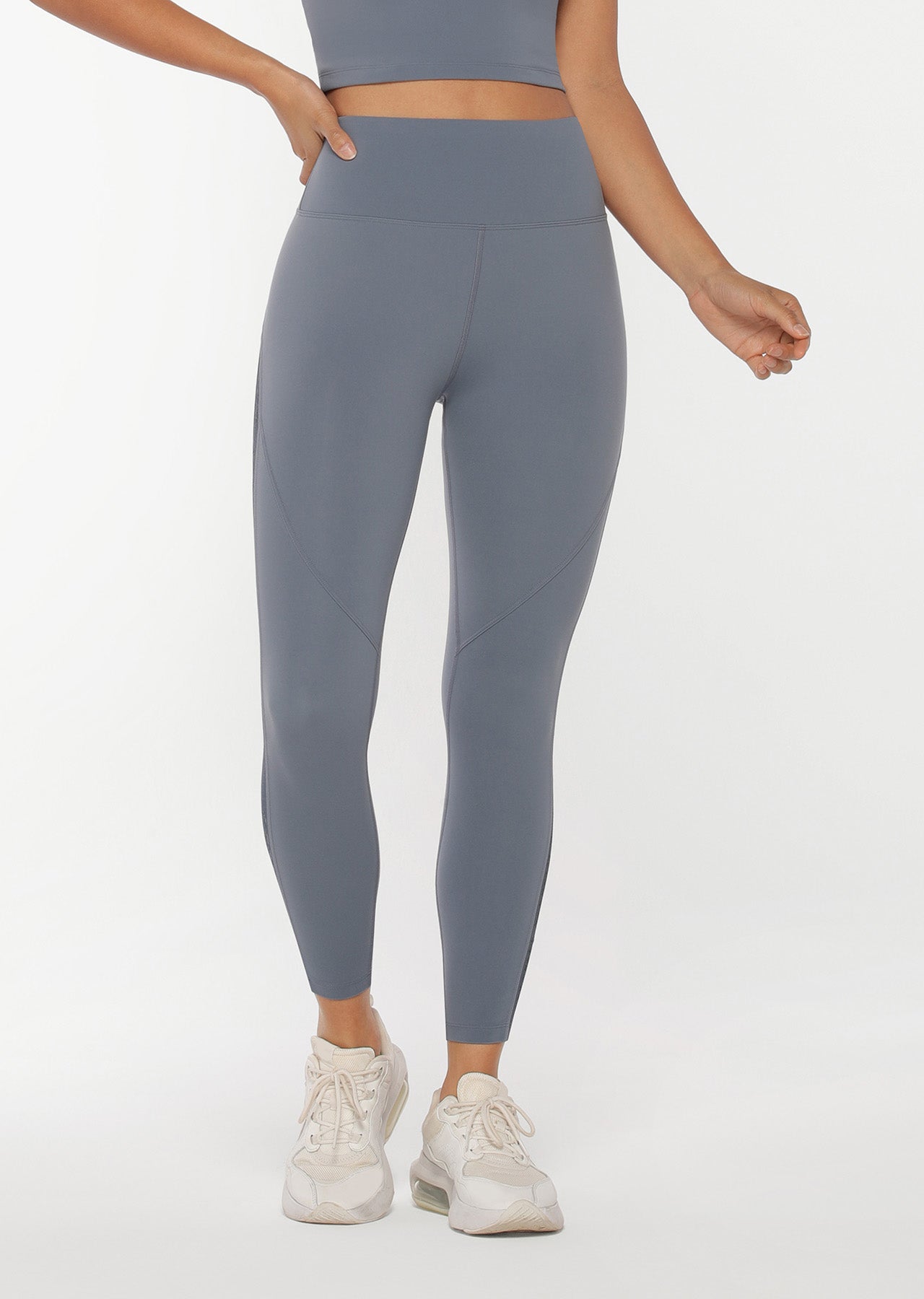 Lorna Jane Conqueror Ankle Biter Leggings - Powder Grey