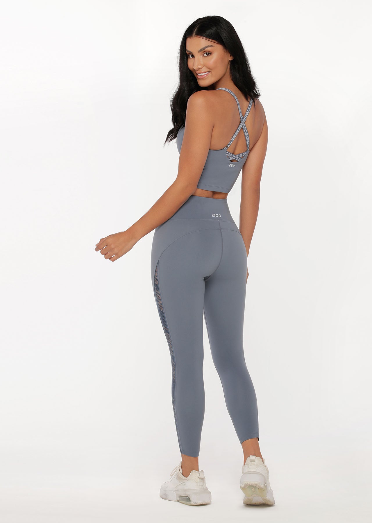 Lorna Jane Conqueror Ankle Biter Leggings - Powder Grey
