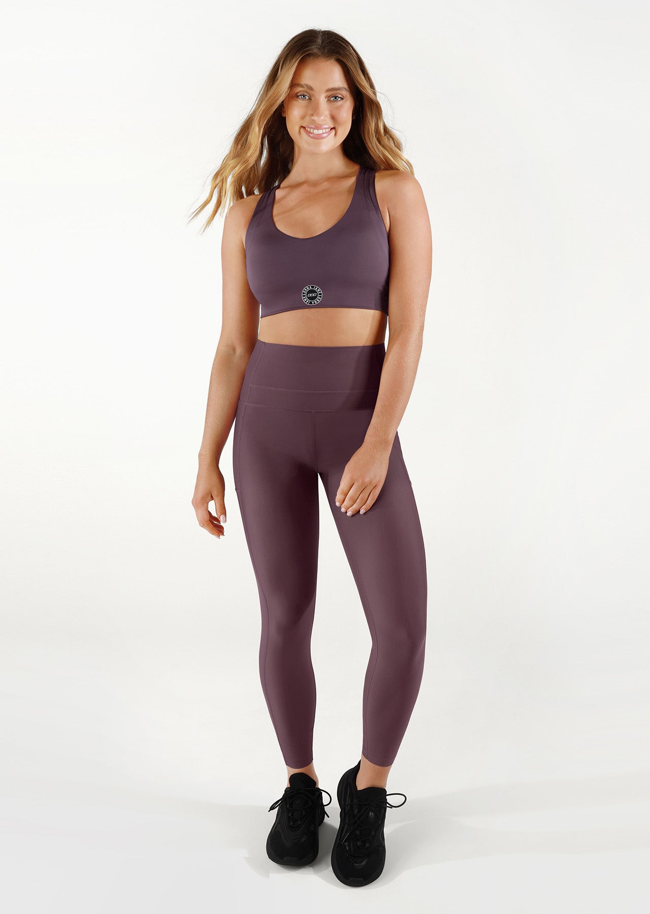 Lorna Jane Convex Compact Sports Bra - Soft Violet