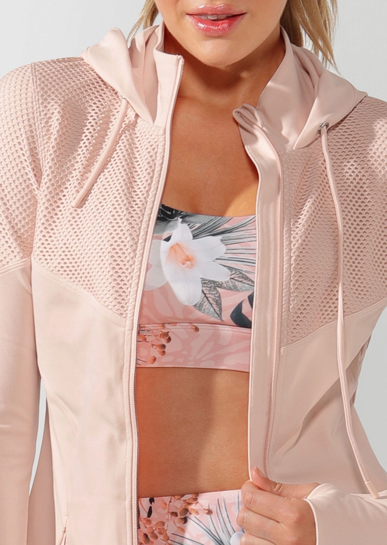 Lorna Jane Cool Down Excel Jacket - Dream Pink