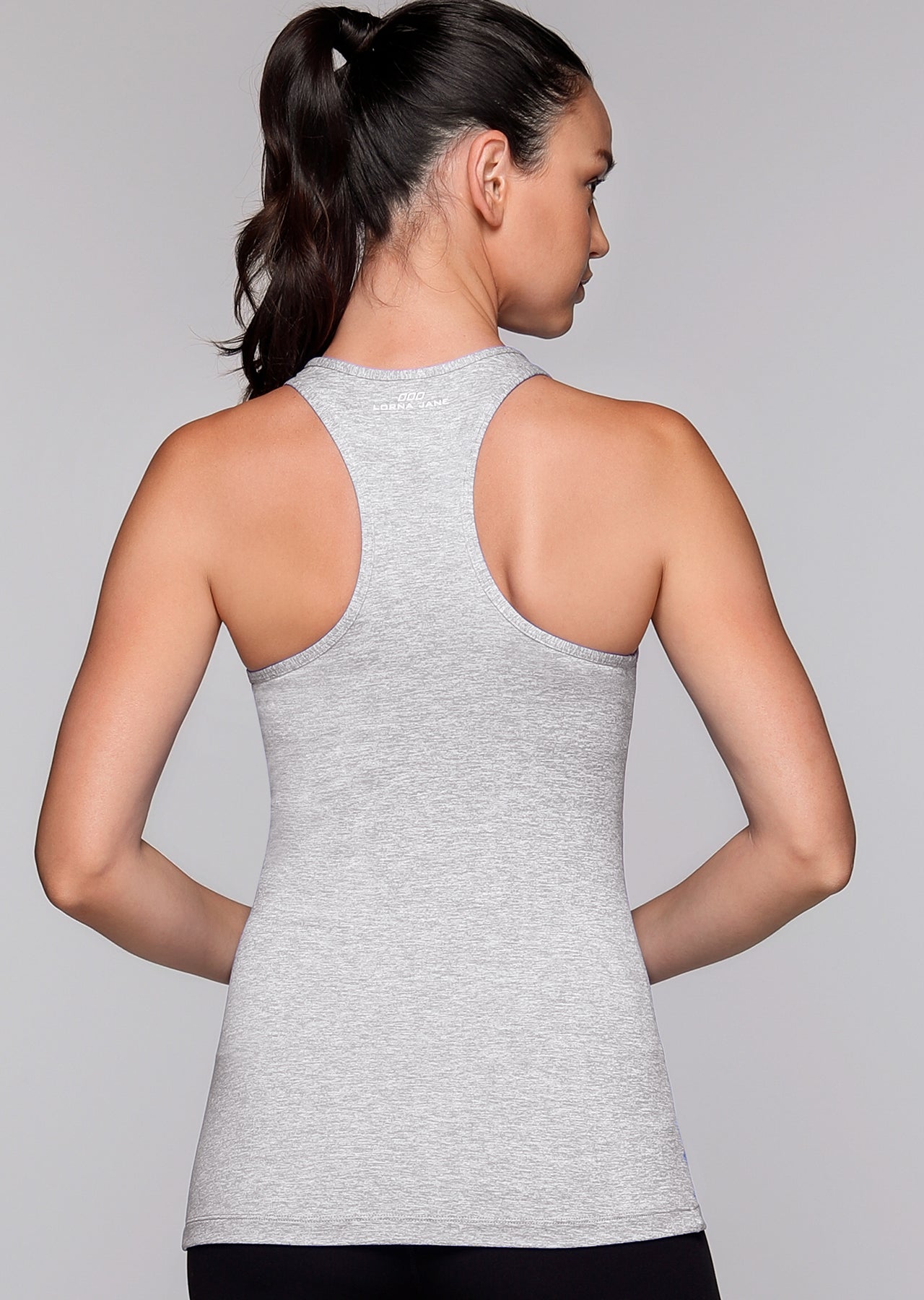Lorna Jane Cool Off Excel Tank - Light Grey Marl