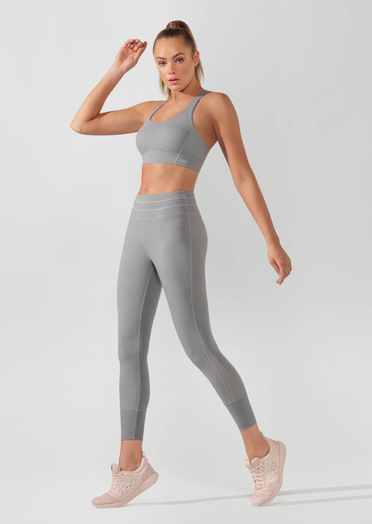 Lorna Jane Cool Touch Core Ankle Biter Tight - Nu Grey Marl