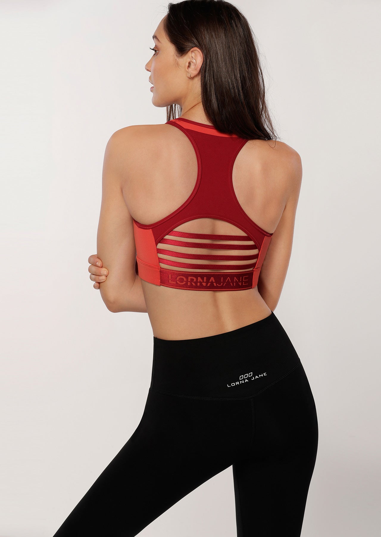 Lorna Jane Core Candy Ultimate Sports Bra - Cherry Multi