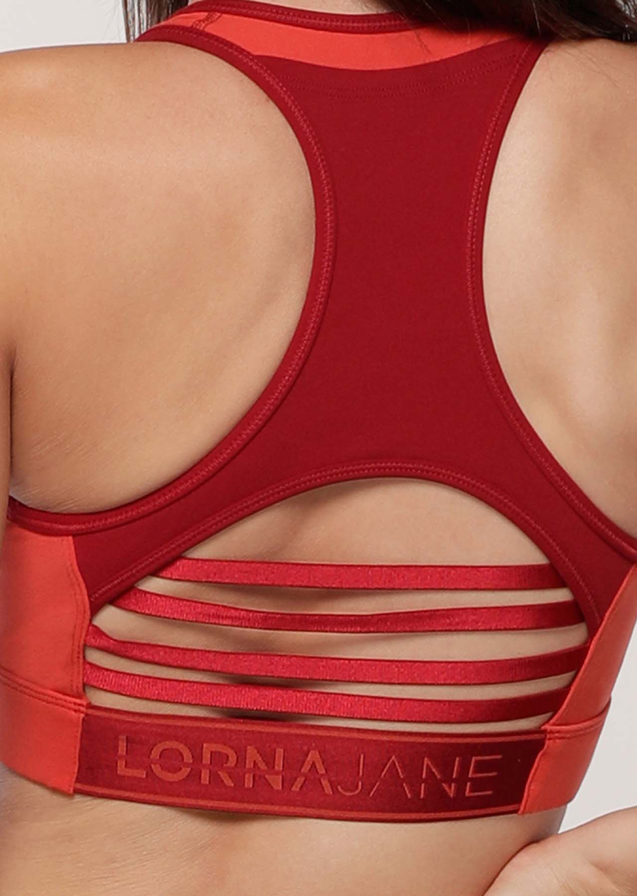 Lorna Jane Core Candy Ultimate Sports Bra - Cherry Multi